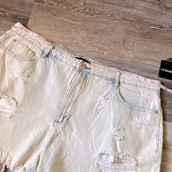Vintage Look Distressed High Waist shorts Curvy Size 20 💯 Cotton New!! - Picture 8 of 8